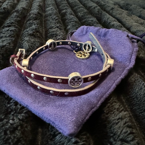 Tory Burch Leather Wrap around braclet - Picture 3 of 3